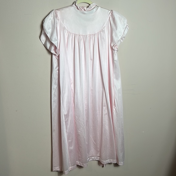 Set of Komar Vintage Light Pink Embroidered Chemise and Robe size small - Picture 9 of 14